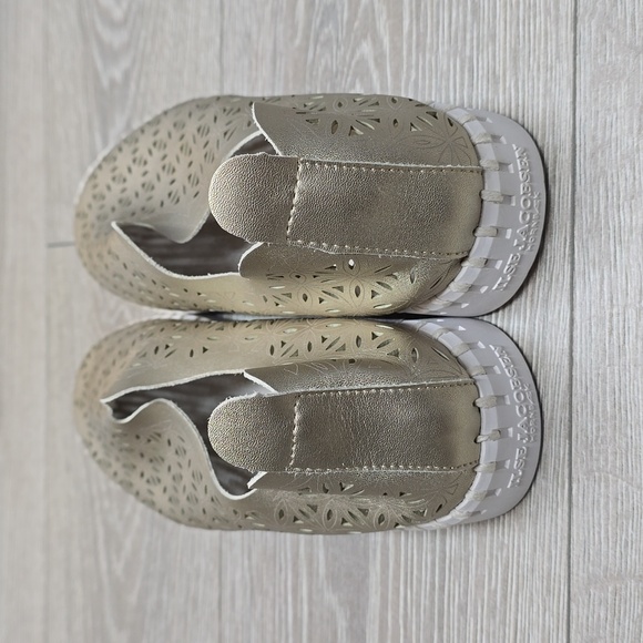 NEW Ilse Jacobsen Tulip Perforated Slip On Sneaker Women Sz 41 Metallic US 10.5 - Picture 4 of 9